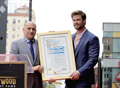 Chris Hemsworth's ceremony for his star on the Hollywood Walk of Fame