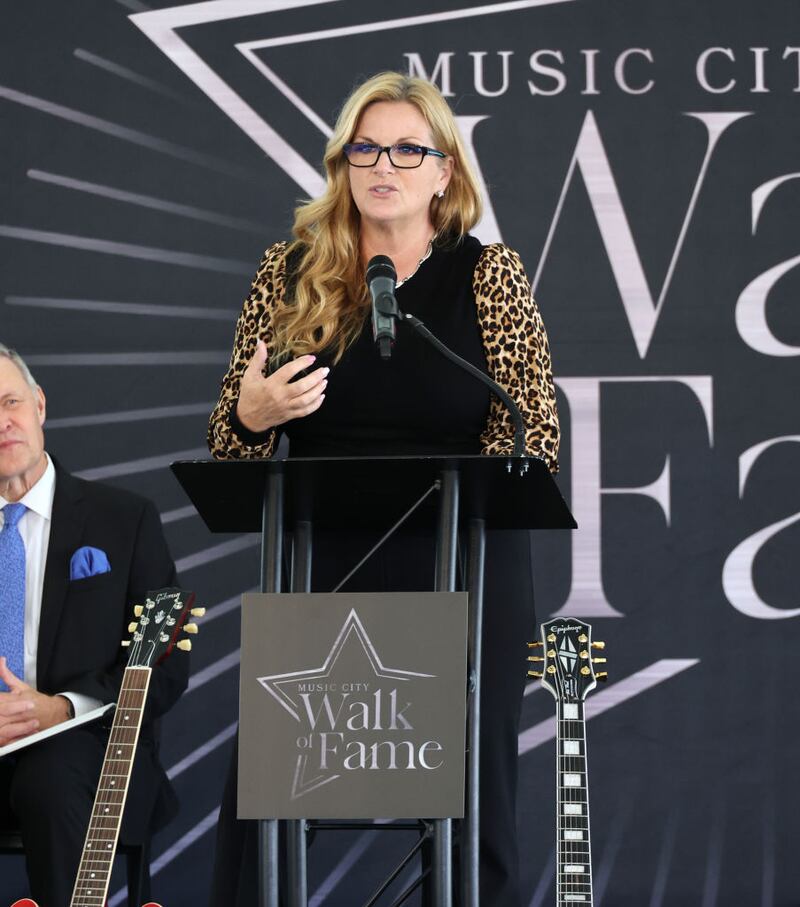 NASHVILLE, TENNESSEE - OCTOBER 10:  Trisha Yearwood attends the 2022 Music City Walk of Fame Induction Ceremony at Music City Walk of Fame Park on October 10, 2022 in Nashville, Tennessee. (Photo by Jason Kempin/Getty Images)