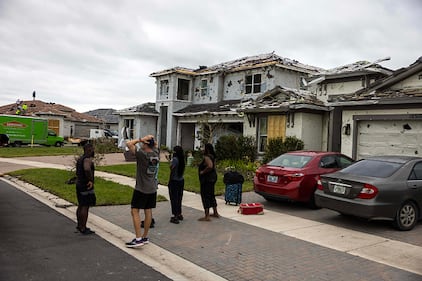 Damage left behind after Hurricane Milton