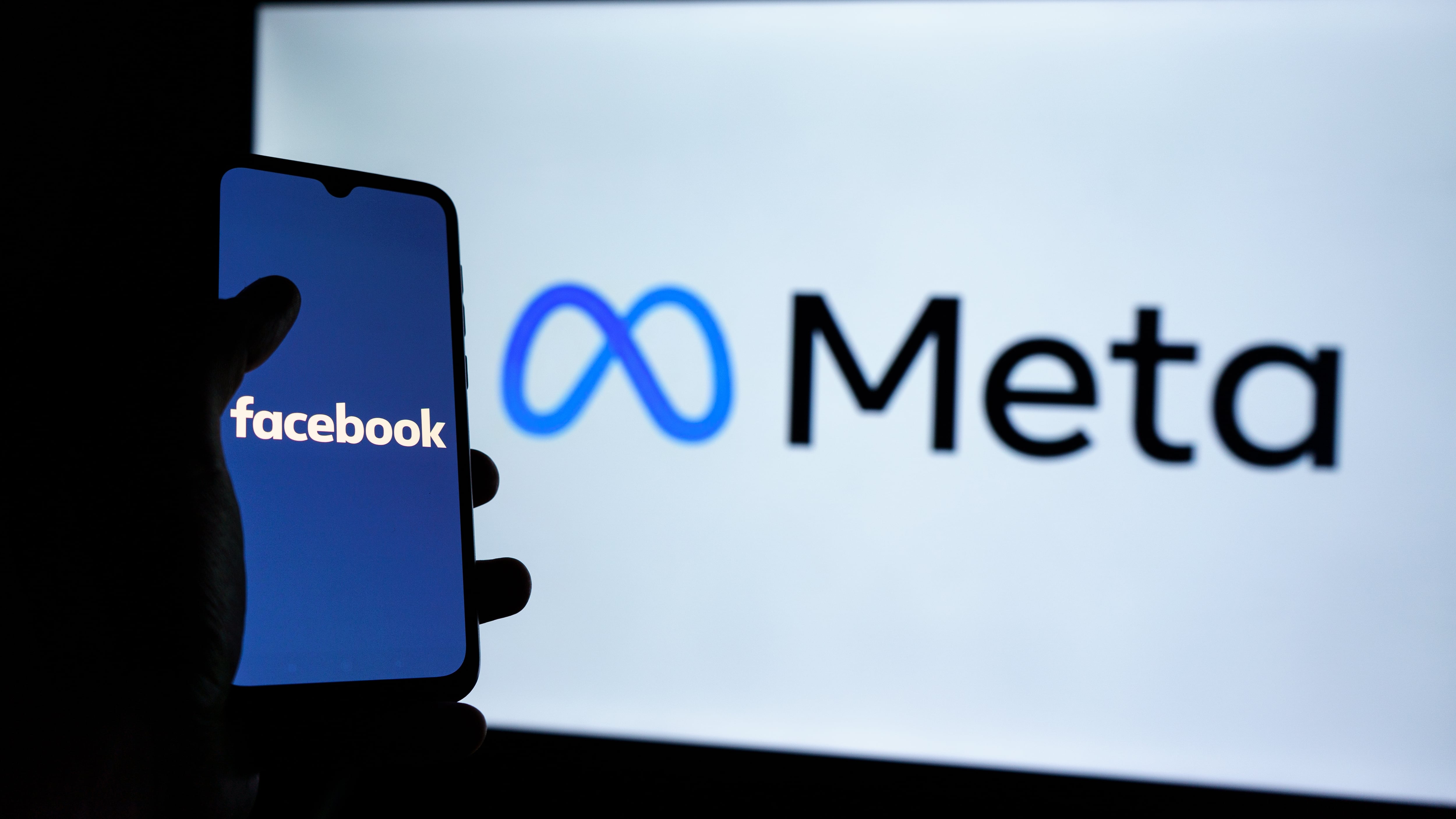 Facebook and Meta logos