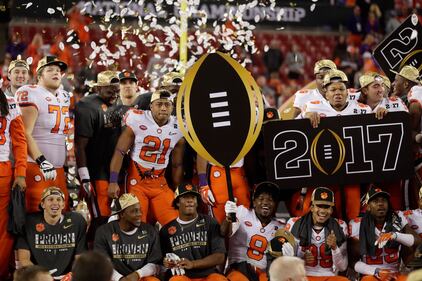 2017 CFP National Championship Clemson Tigers Alabama Crimson Tide