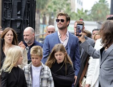 Chris Hemsworth's ceremony for his star on the Hollywood Walk of Fame