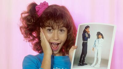 1990: Jennifer Love Hewitt in Munich.
