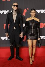 2021: Travis Barker and Kourtney Kardashian attend the 2021 MTV Video Music Awards at Barclays Center on September 12, 2021, in the Brooklyn borough of New York City.